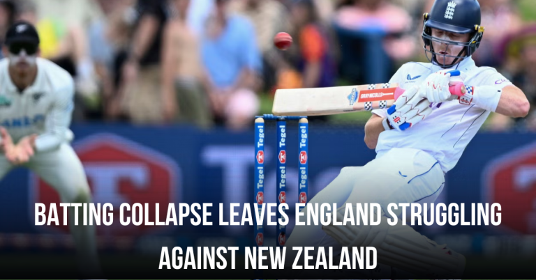 Batting Collapse Leaves England Struggling Against New Zealand