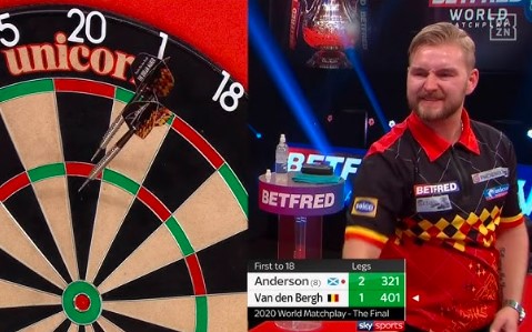 Van den Bergh Shines as Anderson Exits in PDC World Darts Championship Stunner